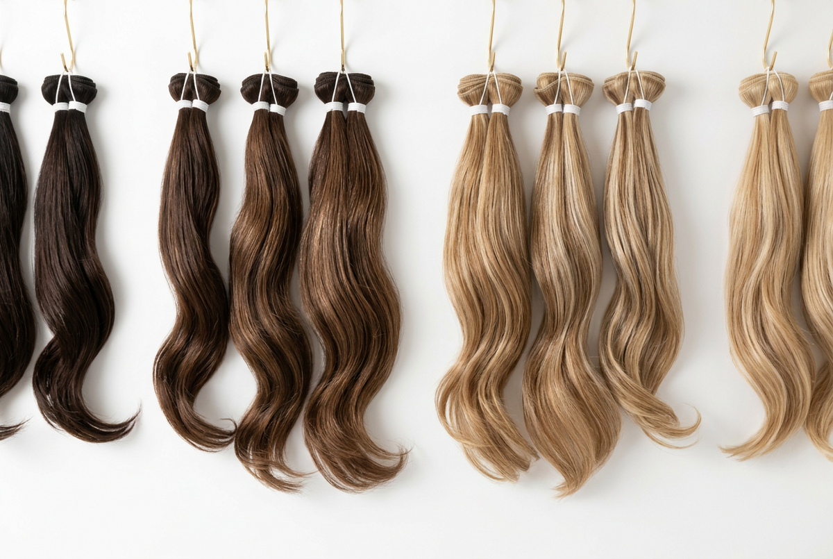SalonStore professional hair extensions including Genius Wefts, Tape-Ins, Fusion and Machine Weft extensions.