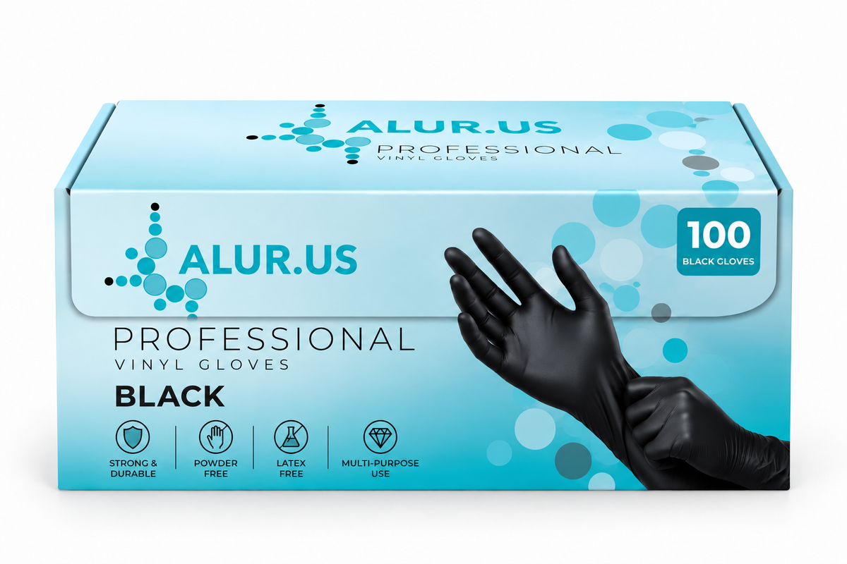 ALUR.US Black Gloves