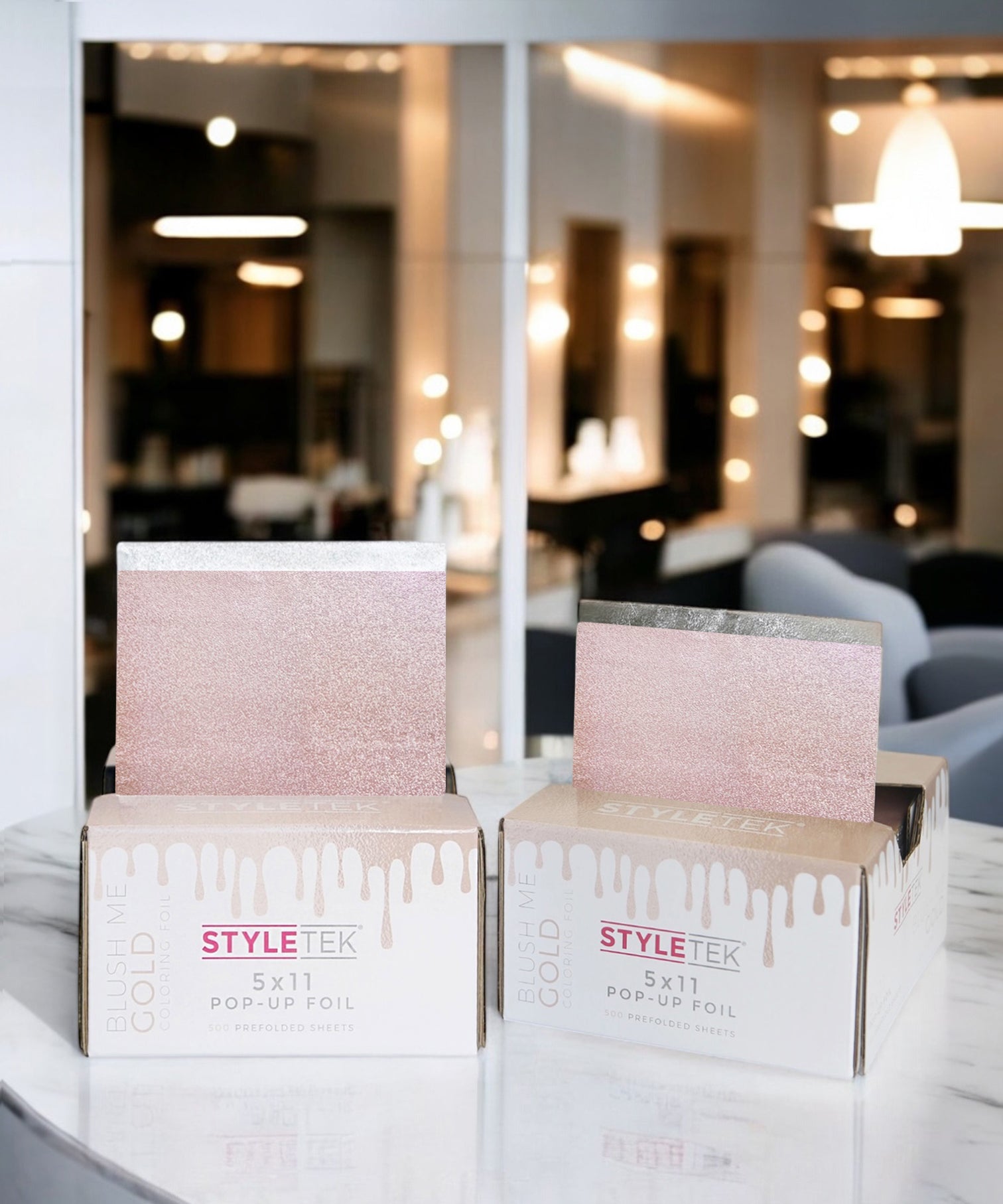 Blush Me Gold Colored Pop-Ups Heavy Emboss