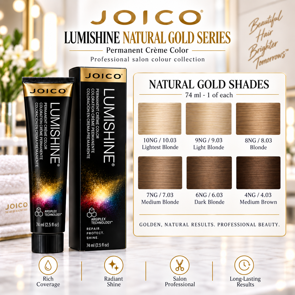 Joico LumiShine Natural Gold Series