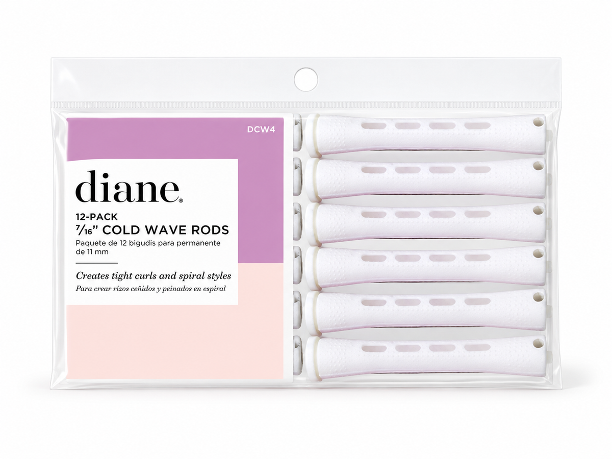 Diane Cold Wave Perm Rods - White