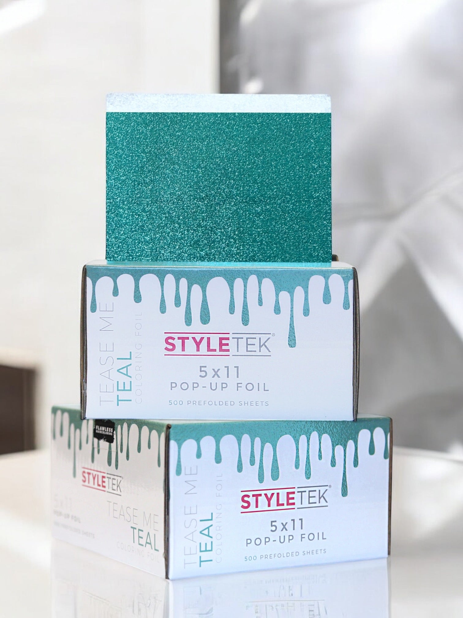 Tease Me Teal Colored Pop-Ups Heavy Emboss