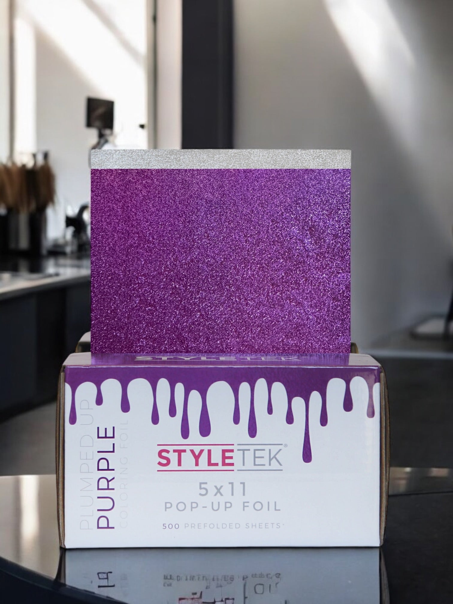 Plumped Up Purple Colored Pop-Ups Heavy Emboss