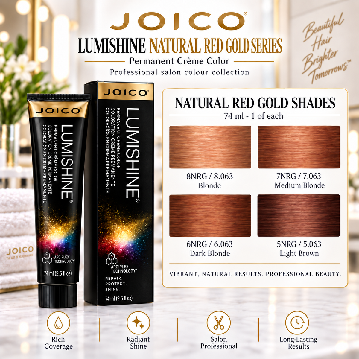 Joico LumiShine Natural Red Gold Series