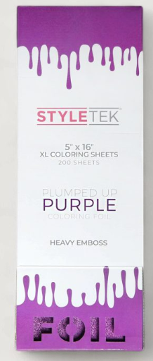 XL BALAYAGE EMBOSSED FLAT SHEET-PLUMPED UP PURPLE