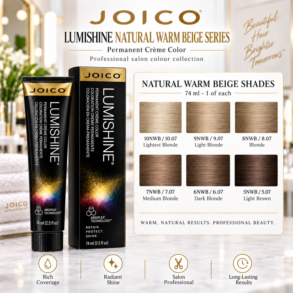 Joico LumiShine Natural Warm Beige Series