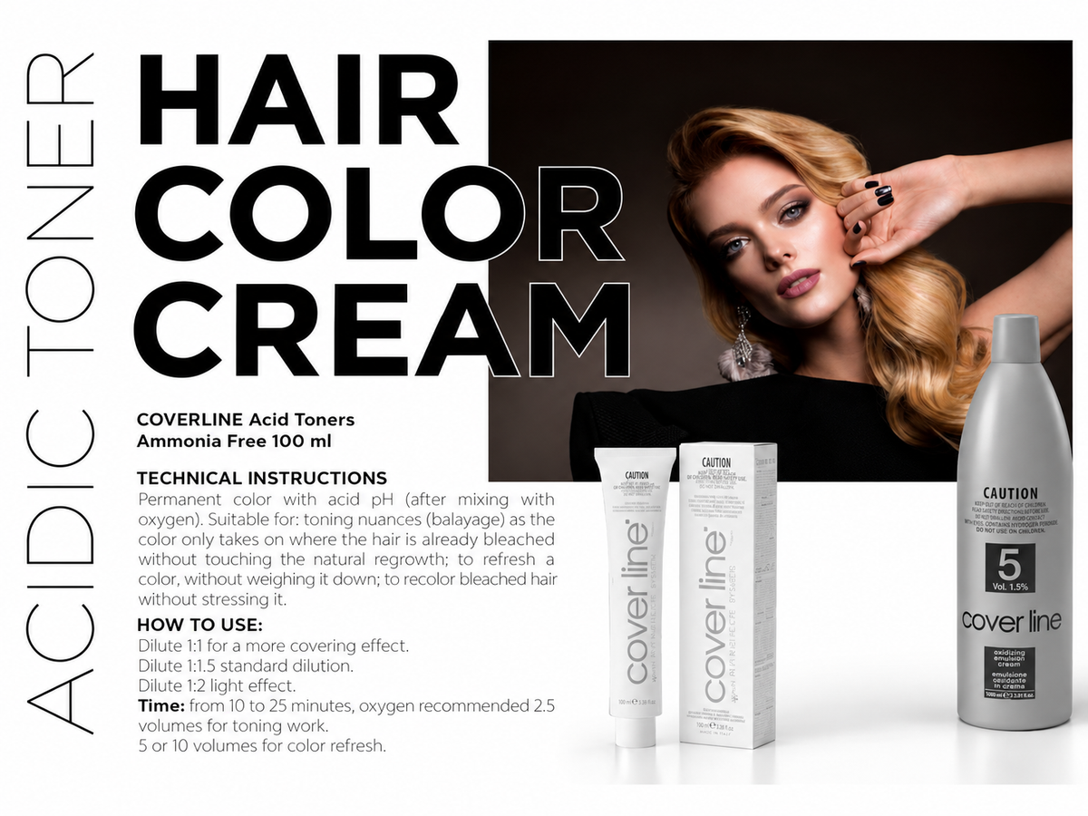How to use acidic toner in coverline