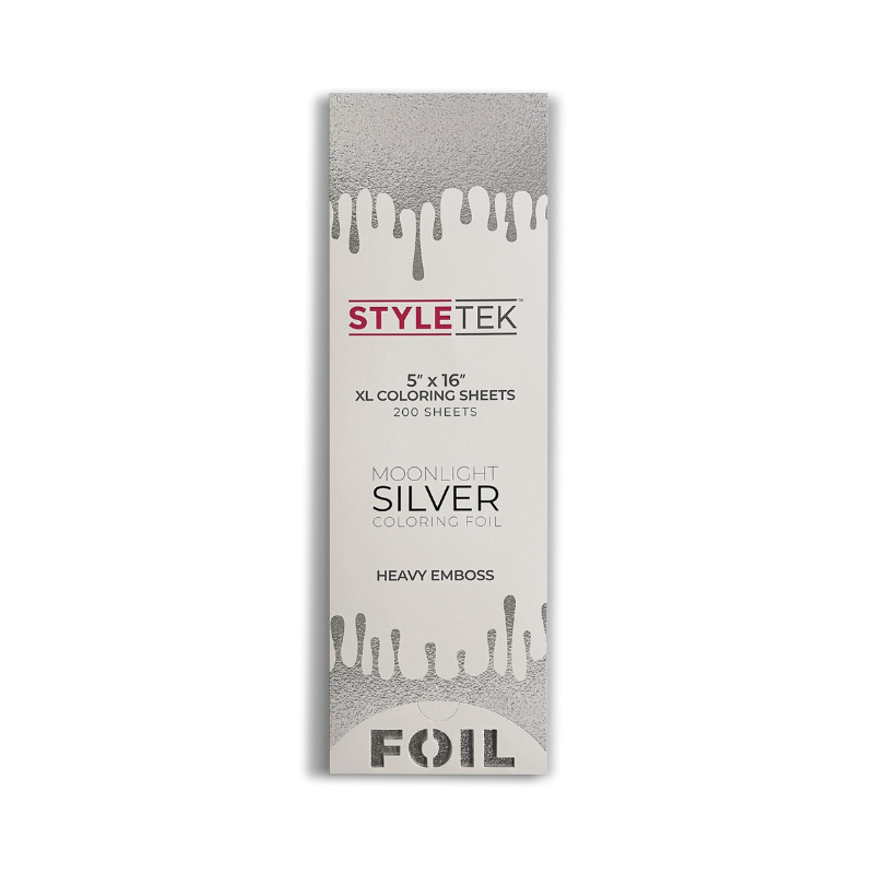 STYLETEK XL Balayage Embossed Flat Sheet - Moonlight Silver