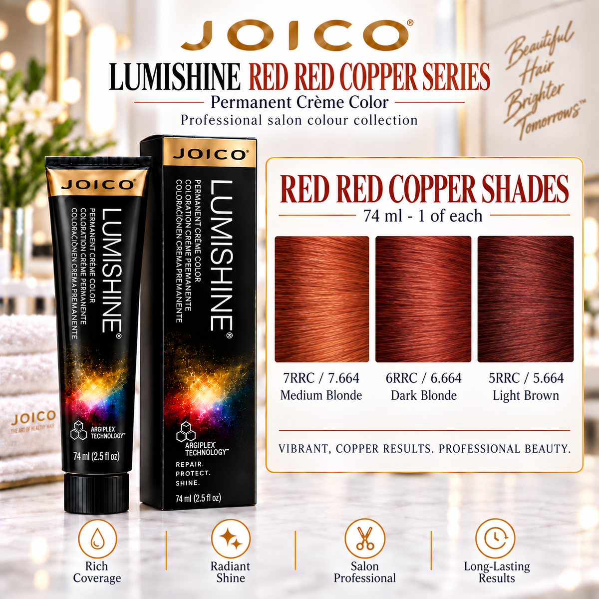 Joico LumiShine Red Red Copper Series