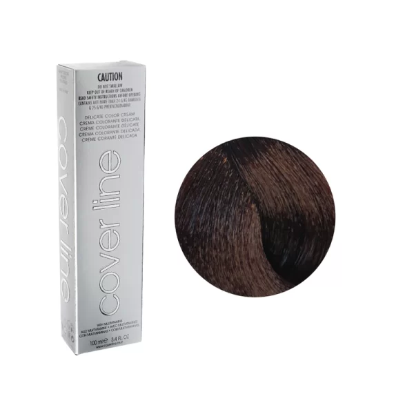 COVERLINE HAIR COLOR 6CM (6.45) DARK COPPER MAHOGANY BLONDE