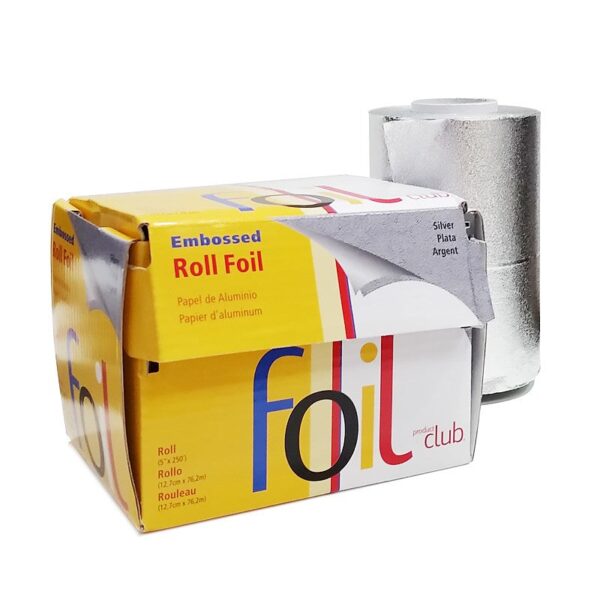 club embossed foil roll silver