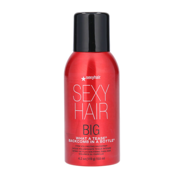 Big Sexy Hair What A Tease Backcomb in a Bottle Firm Volumizing Hairspray, 4.2oz